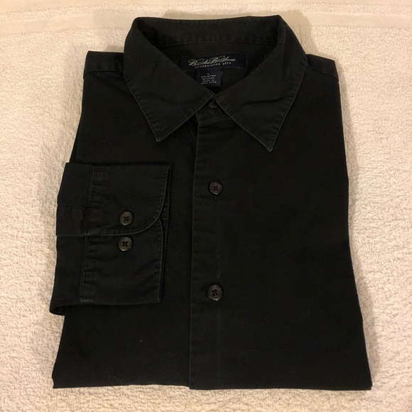 brooks brothers black shirt